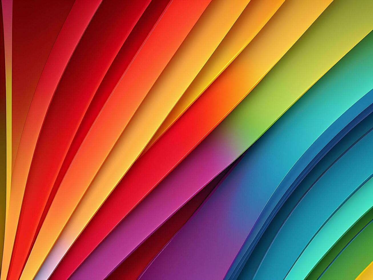 Color spectrums abstract line background, ai generated photo