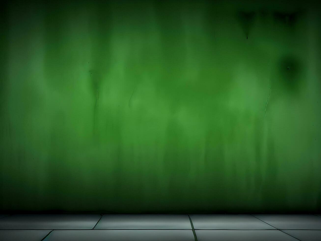 Green concrete wall abstract background spooky horror grunge background, ai generated photo