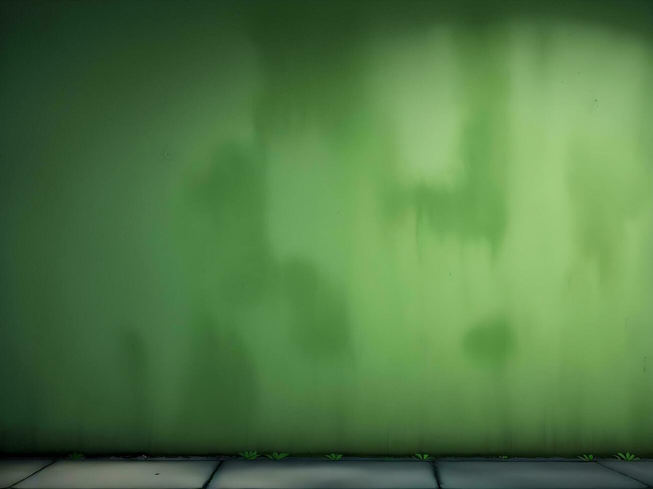 Green concrete wall abstract background spooky horror grunge background, ai generated photo