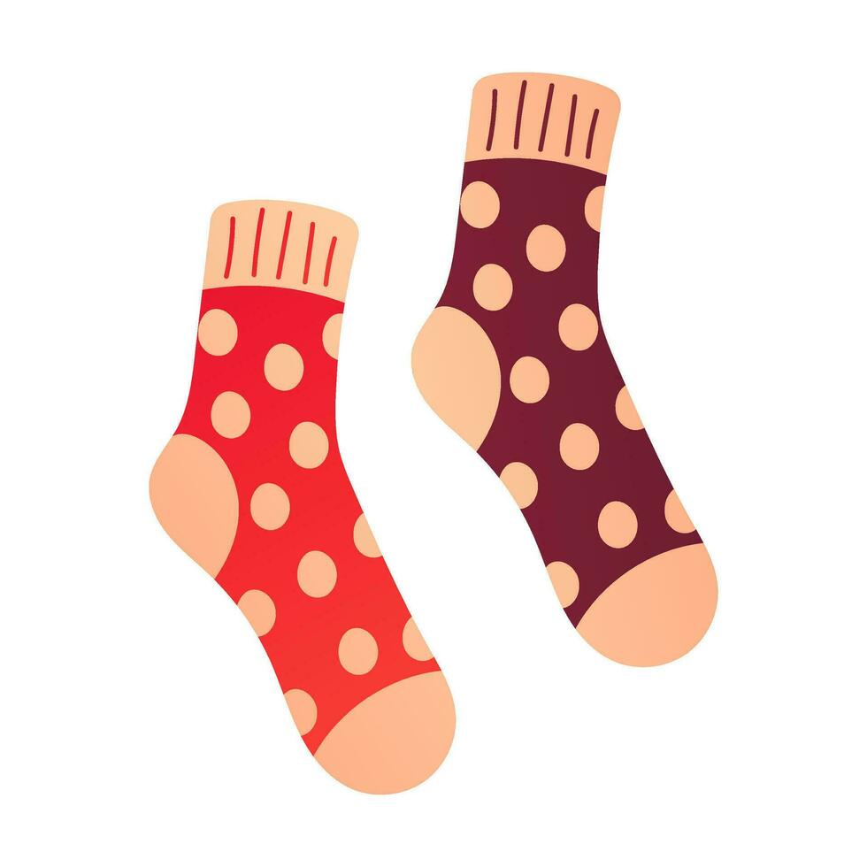 Socks on a white background vector