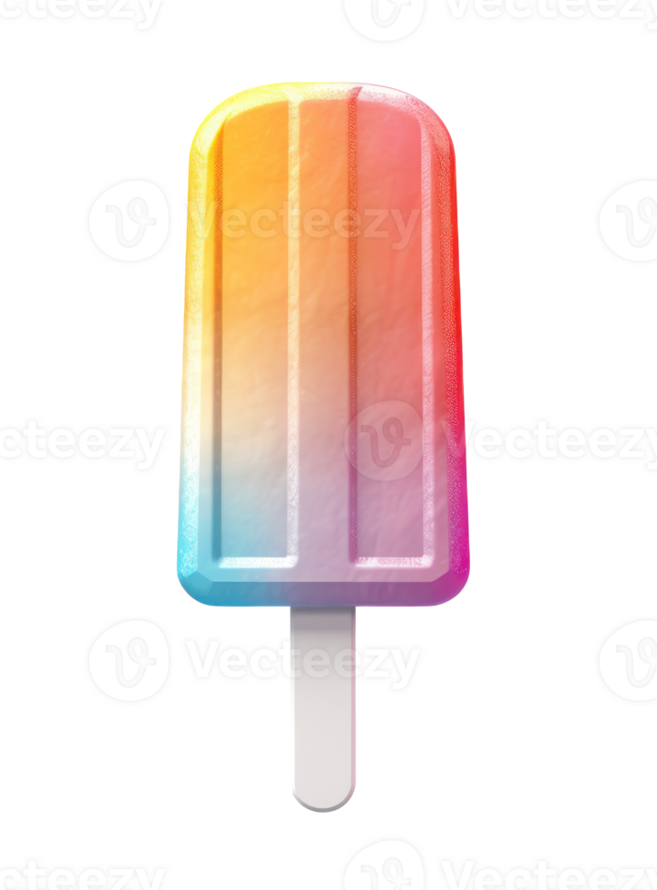 Colorful ice cream isolated png