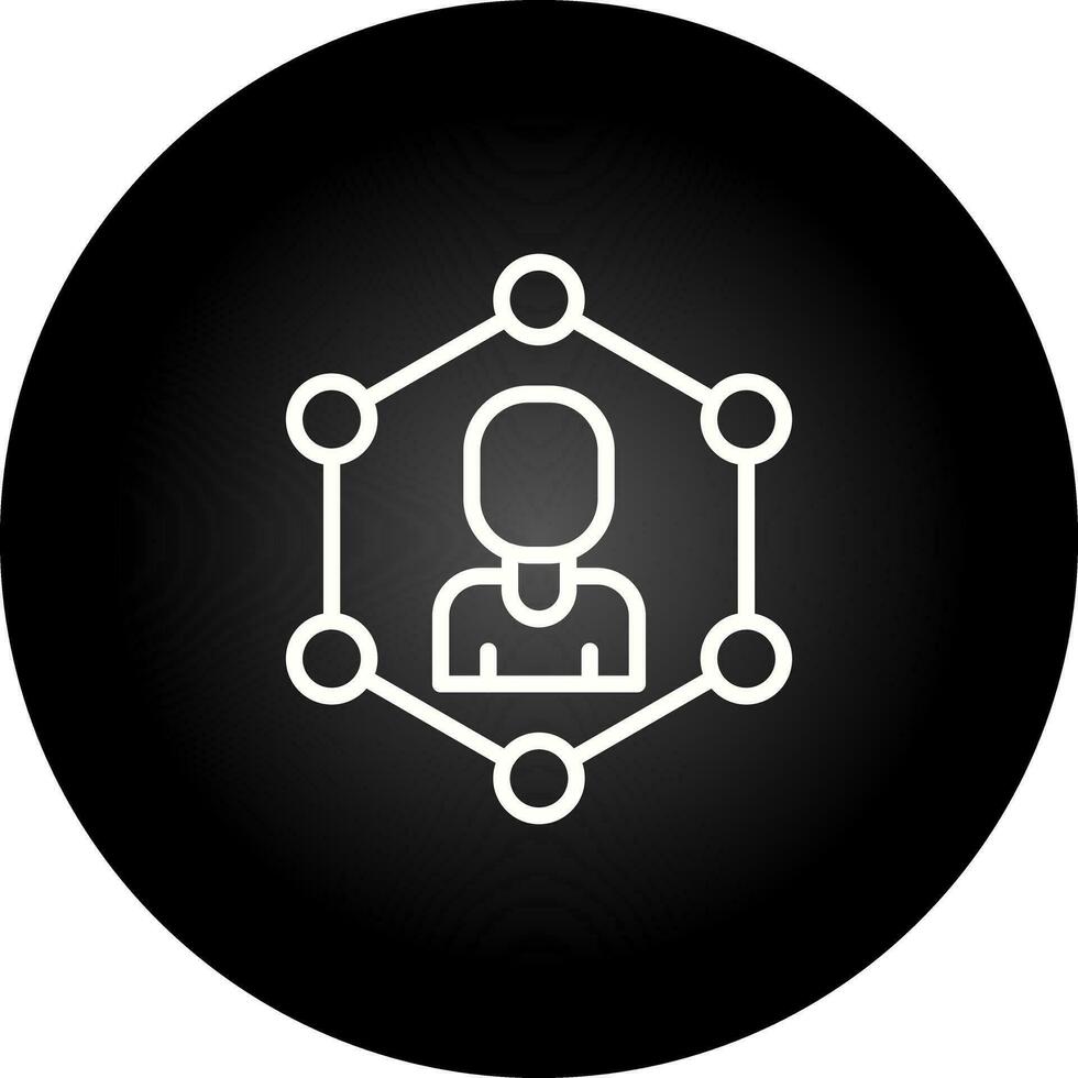 red segmentación vector icono