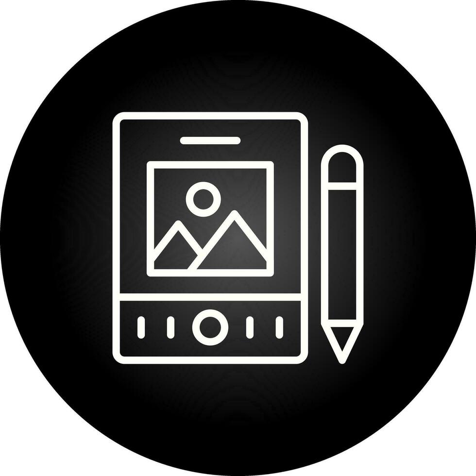 Pen Tablet Vector Icon