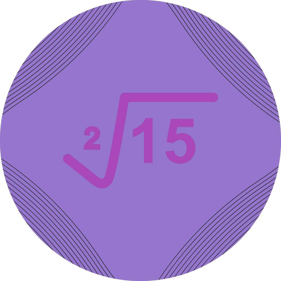 Square Root Vector Icon