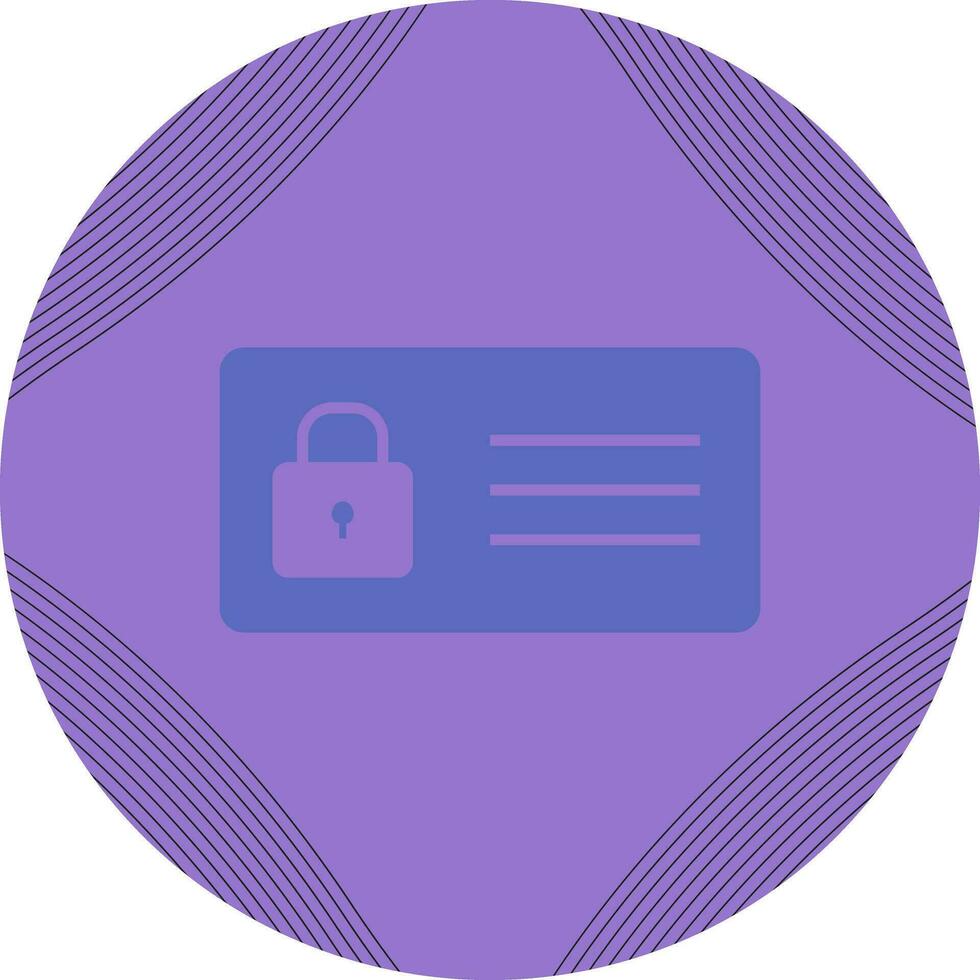 Protected Card Vector Icon