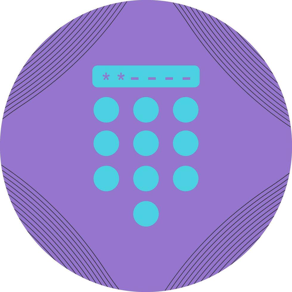 Passcode Lock Vector Icon