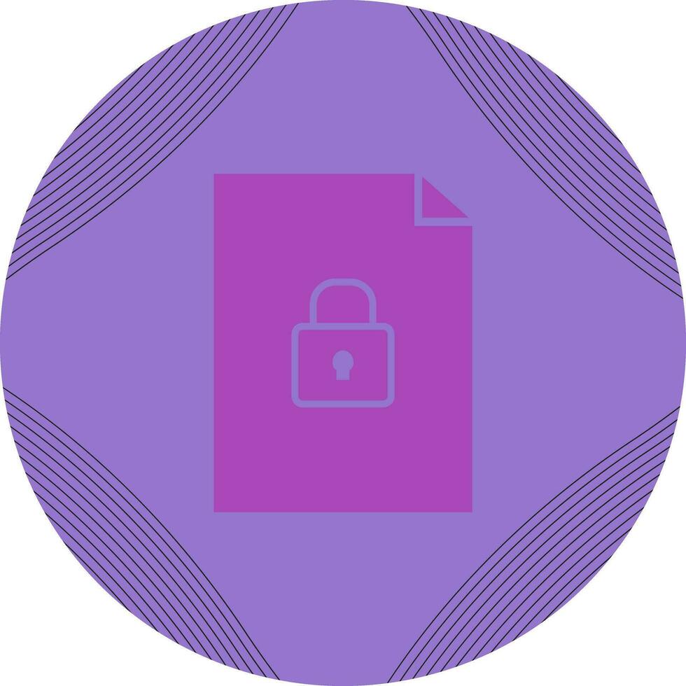 Secure Document Vector Icon