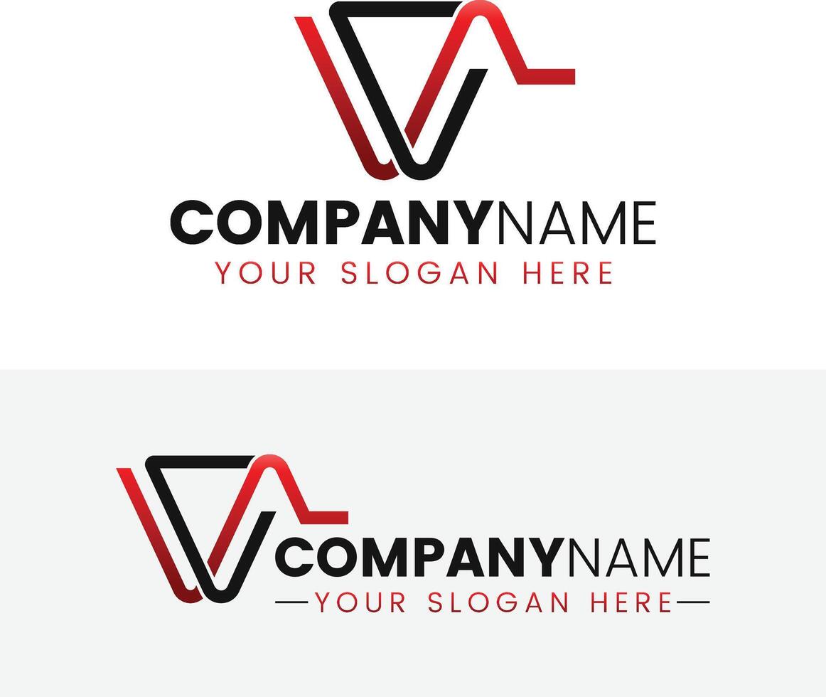 Creative monogram letter vvl logo design vector
