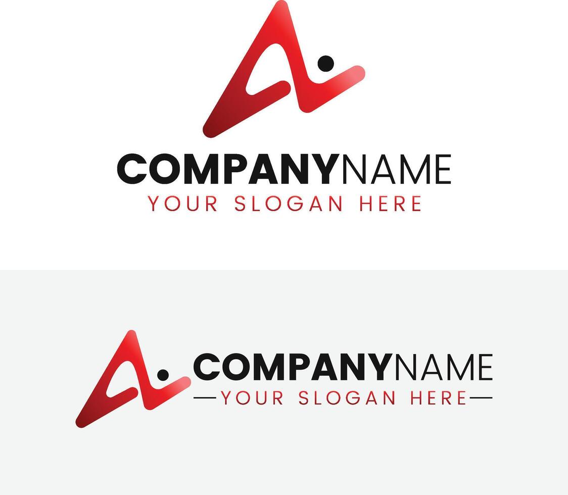 Creative monogram letter AL logo design collection vector
