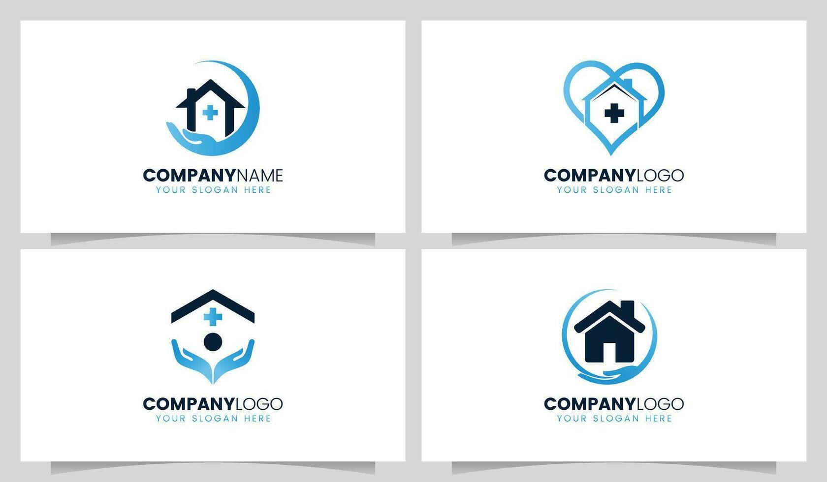 Medical healthcare logo design collection vector