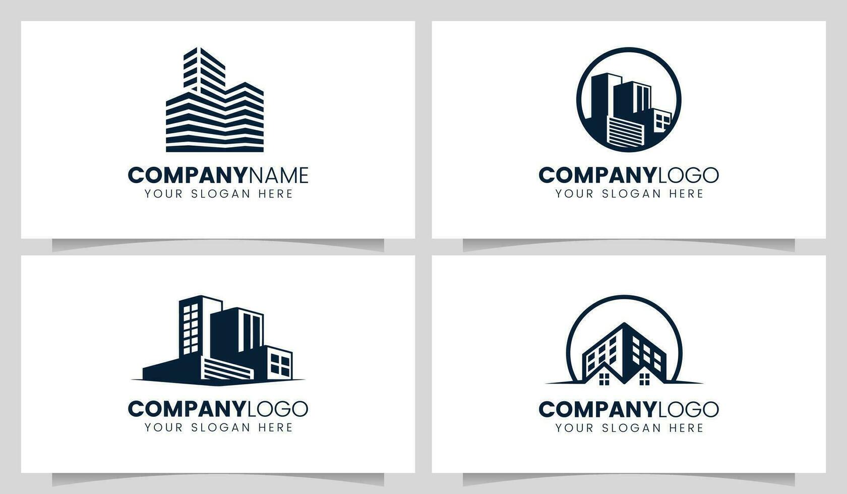 Building Logo Design Collection vector