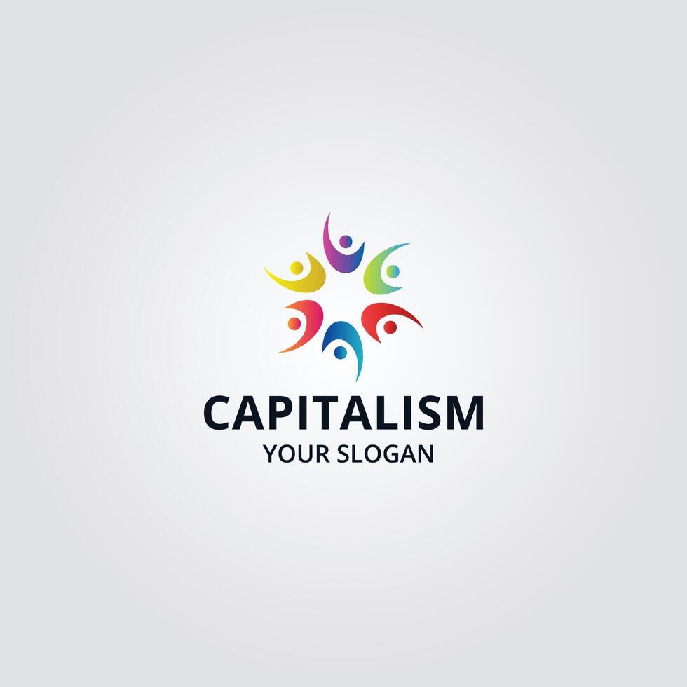 Community, network and social logo design template vector