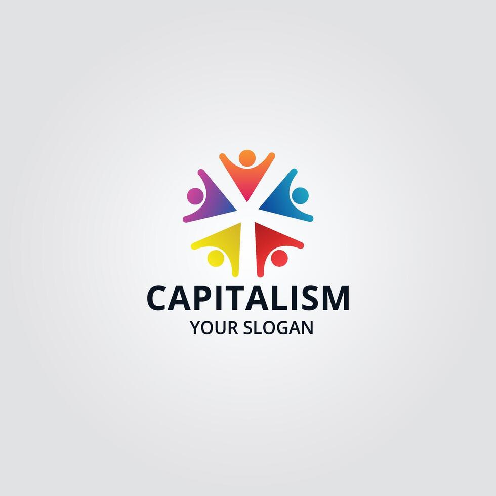Community, network and social logo design template vector