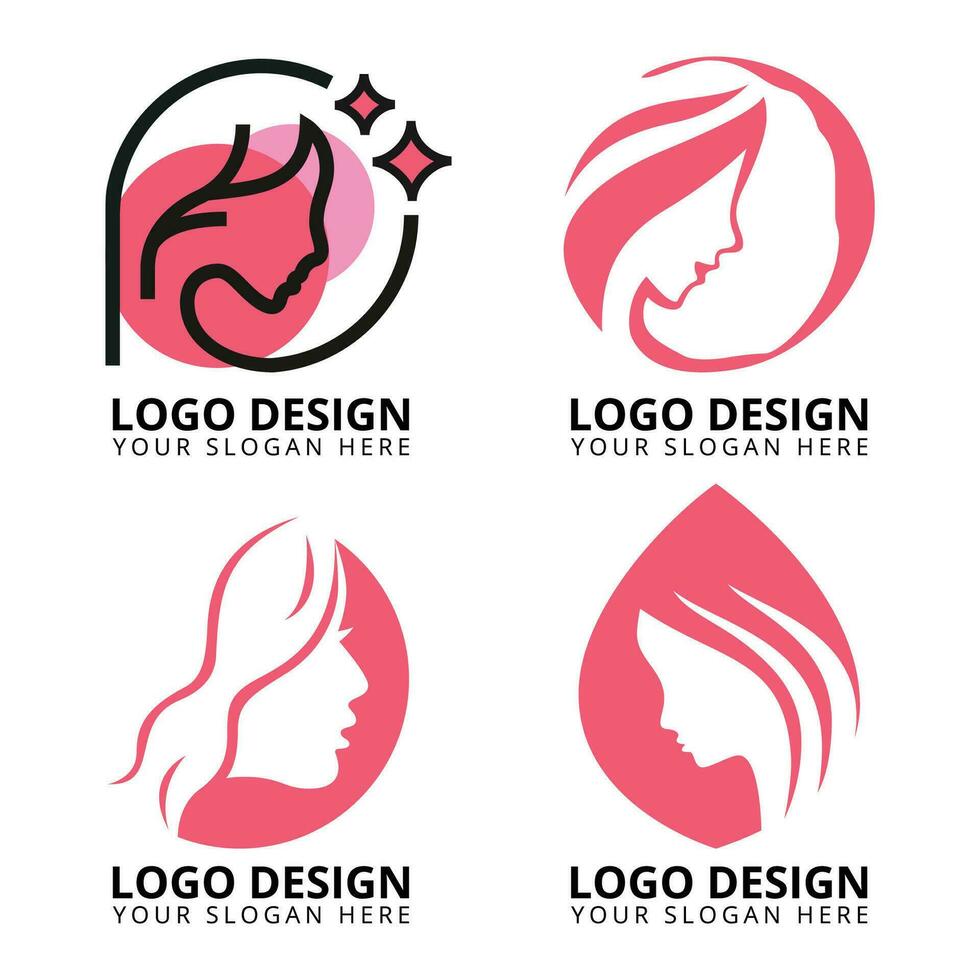 Beauty Salon Logo Collection vector