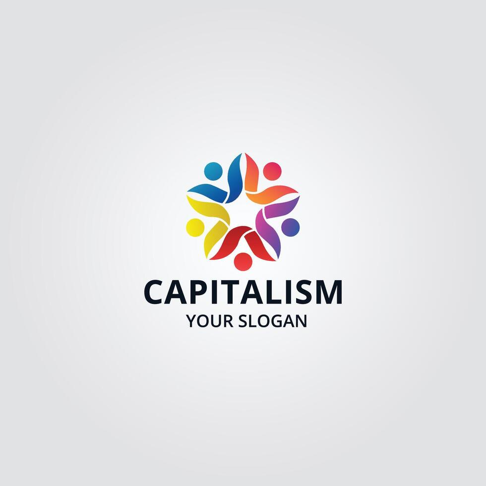 Community, network and social logo design template vector