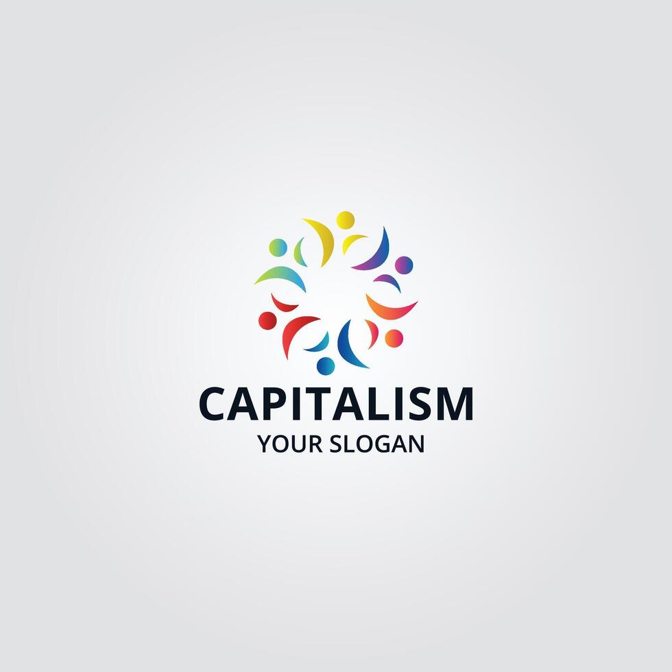 Community, network and social logo design template vector