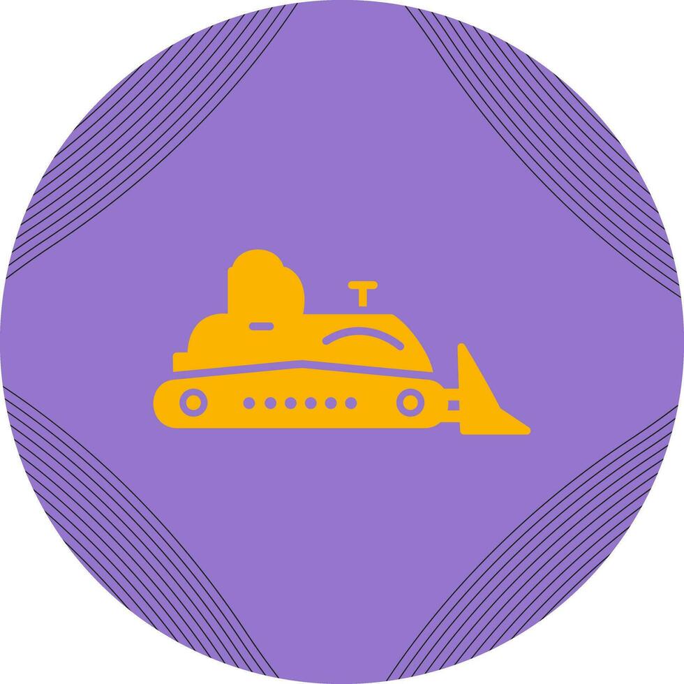 Bulldozer Vector Icon