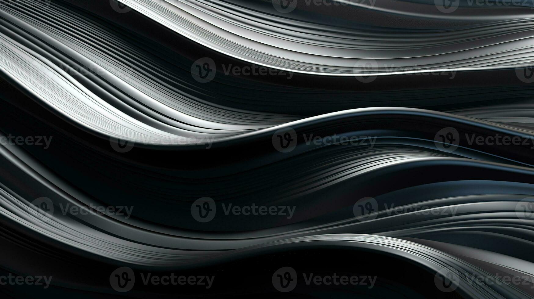 Black and white abstract background. Dark wave metal background texture. photo