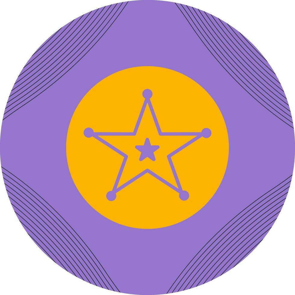 Sheriff Badge Vector Icon