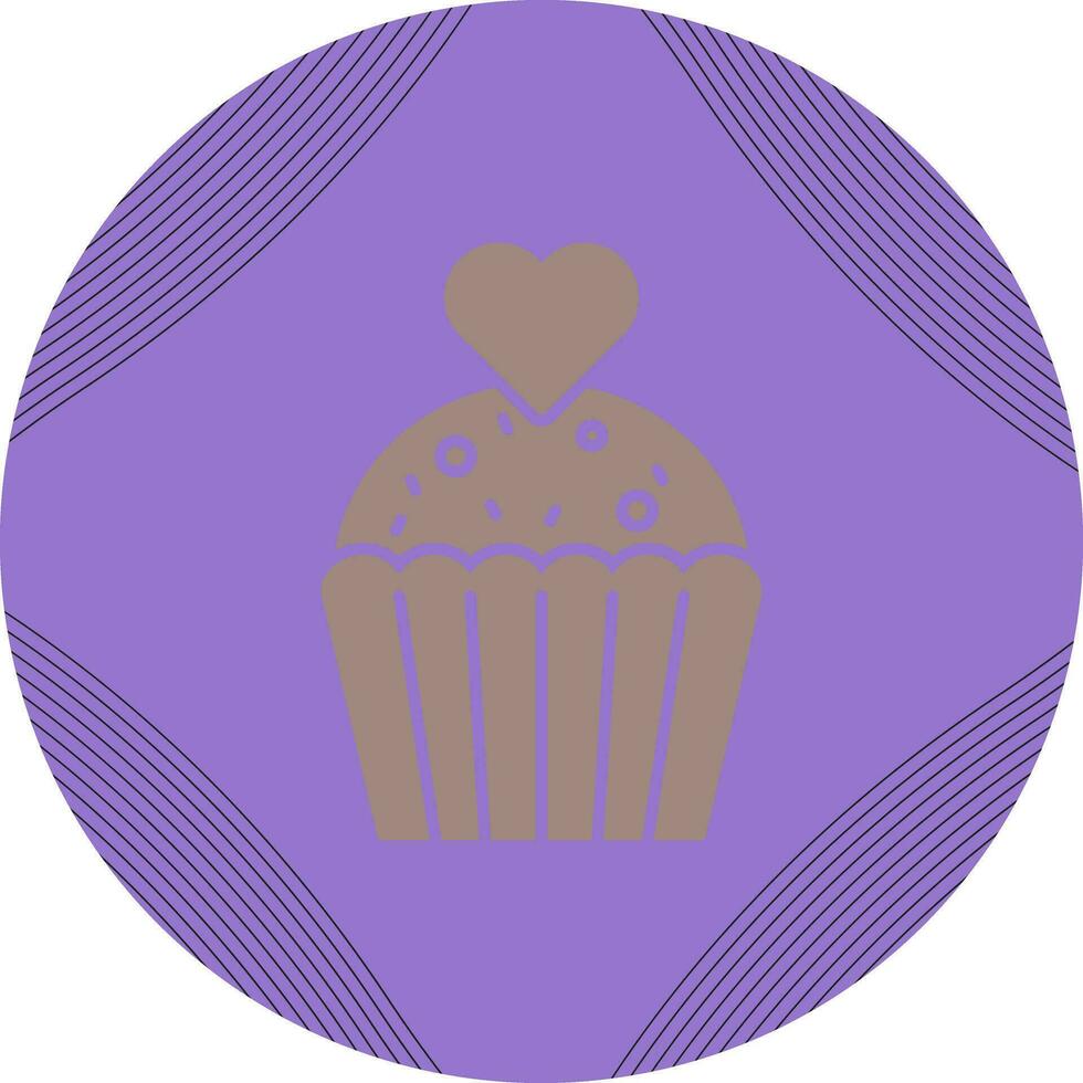 icono de vector de cupcake