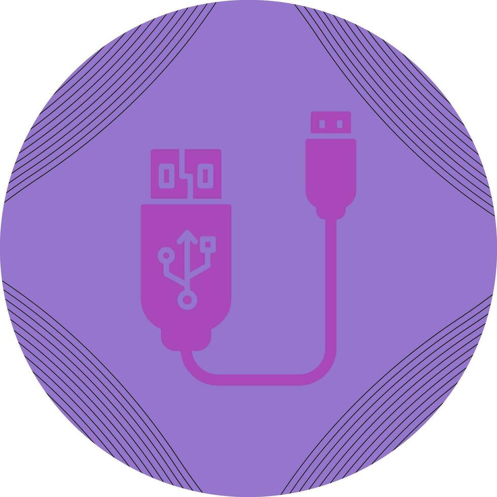 Usb Cable Vector Icon