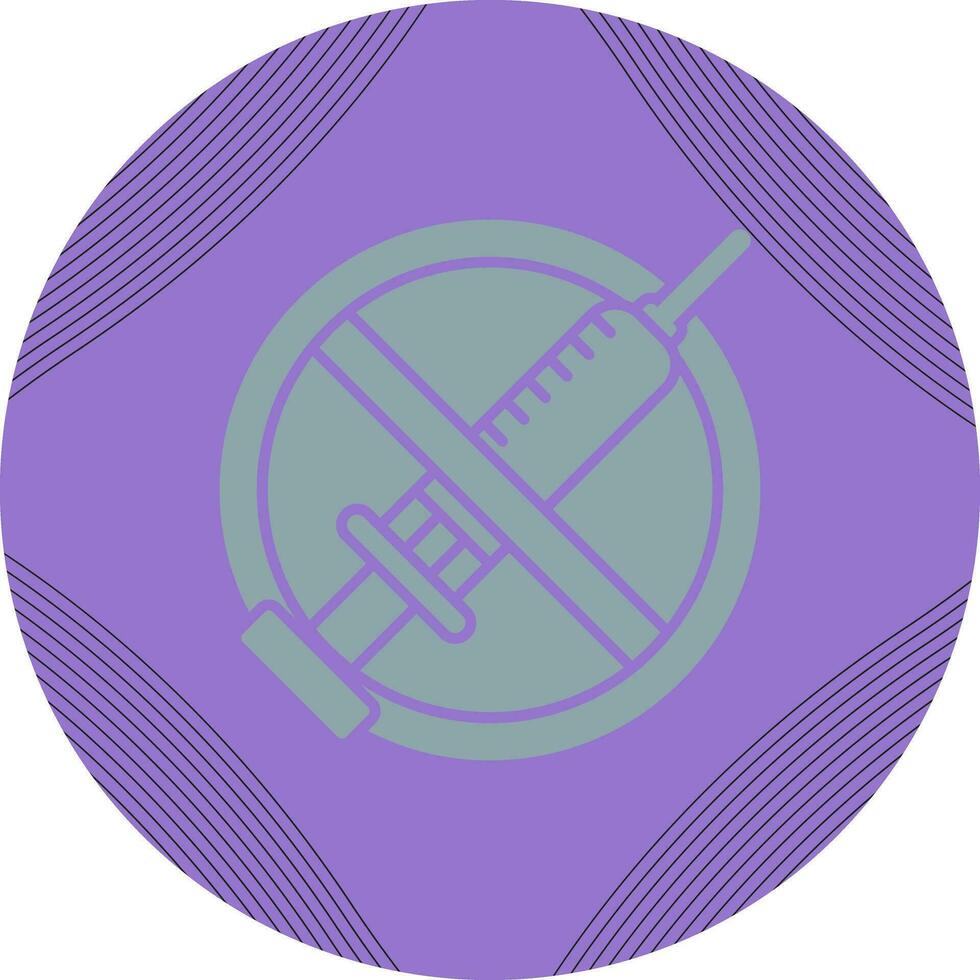 No Vaccines Vector Icon