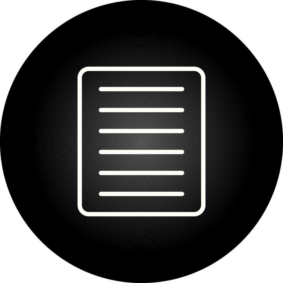 Document Align Justify Vector Icon