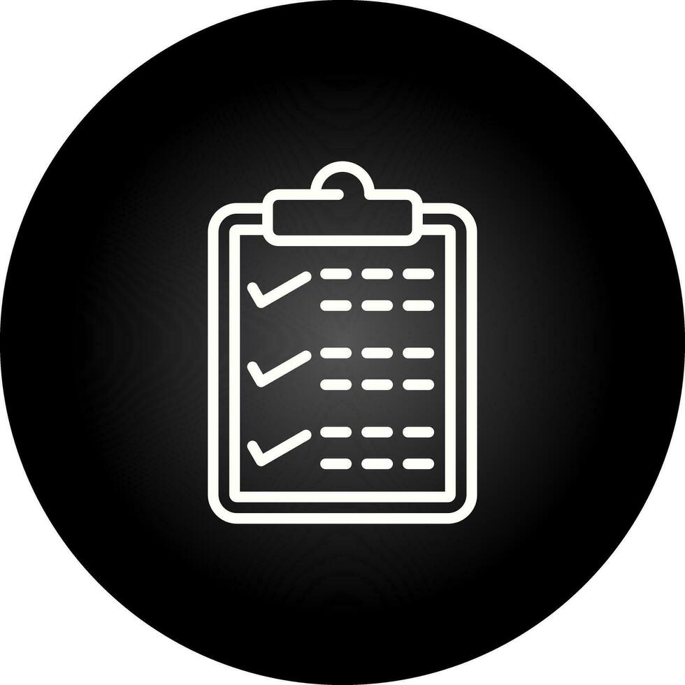 Clipboard with checkmark Vector Icon