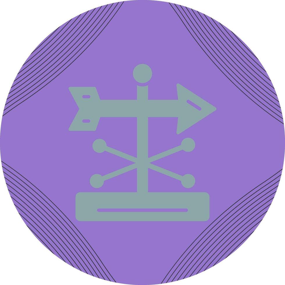 Wind Vane Vector Icon