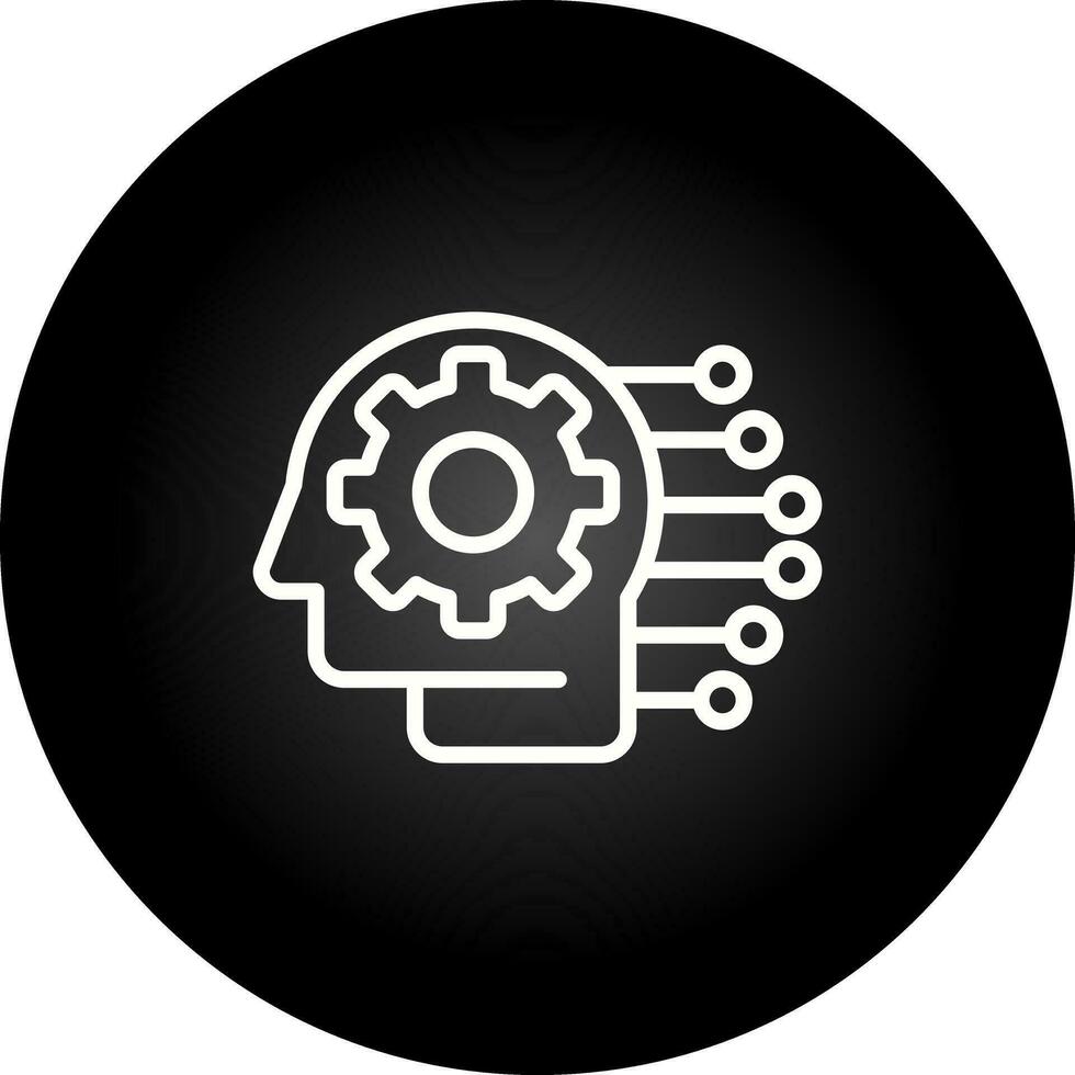 Machine Learning Vector Icon