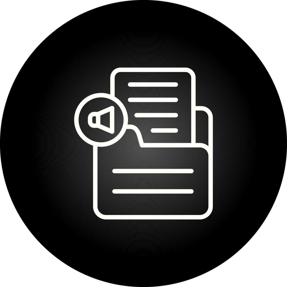 Document Insert Audio Vector Icon