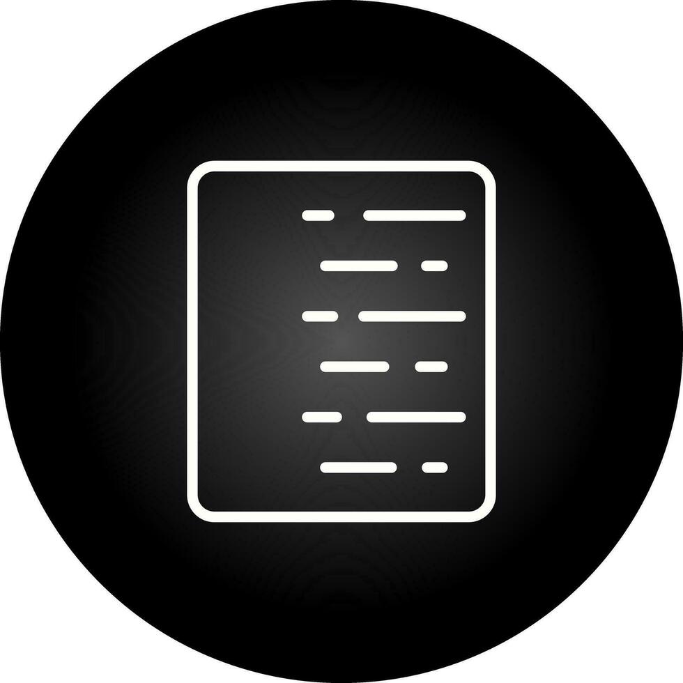 Document Align Right Vector Icon