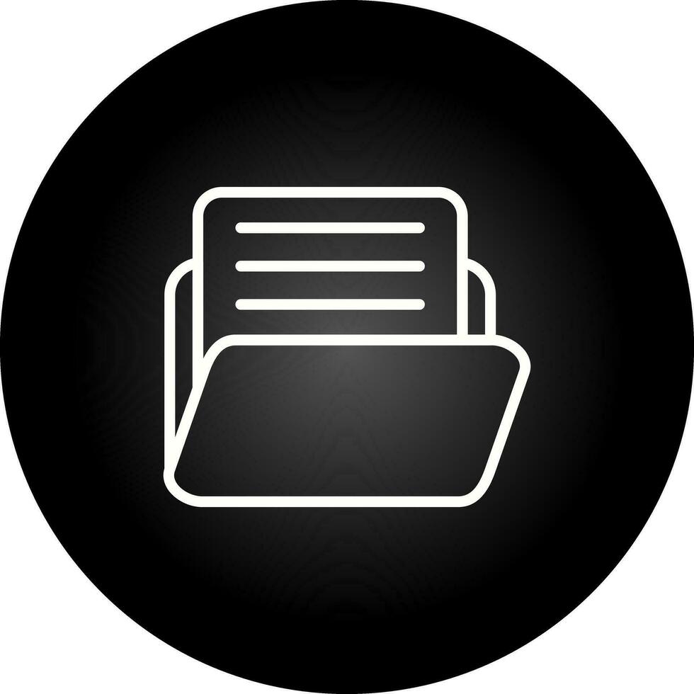 Document with folder Vector Icon