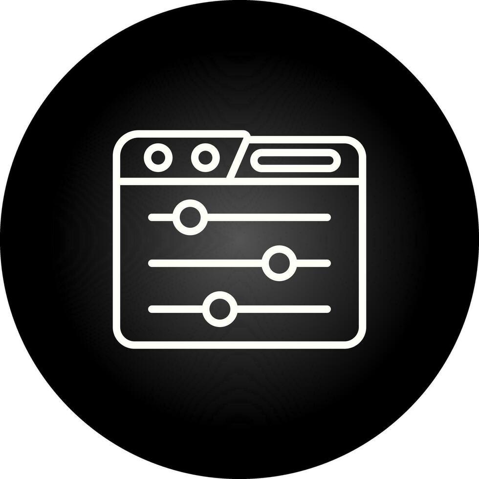 Control Panel Vector Icon