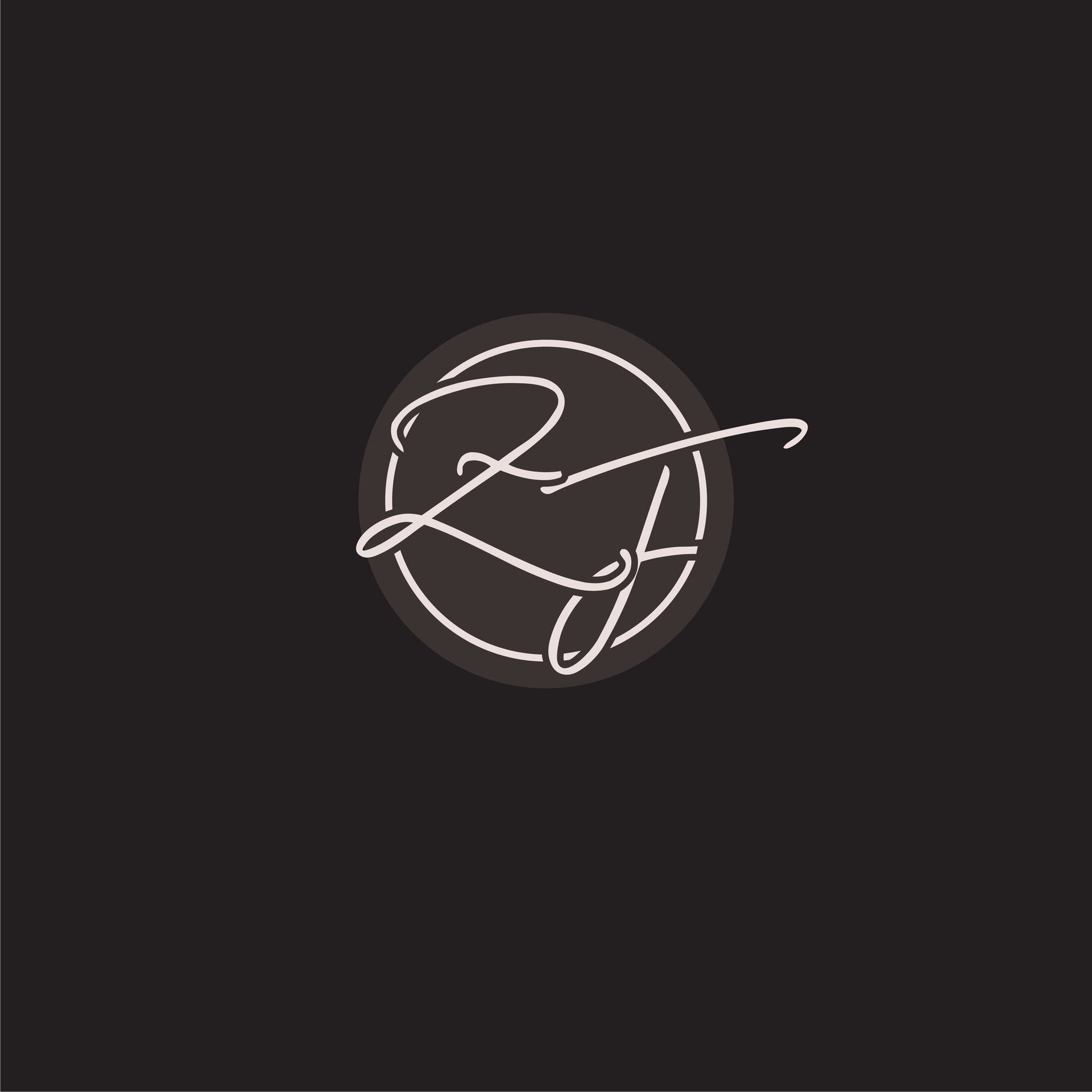 Initials ZF logo monogram with simple circle line style 28106168 Vector ...