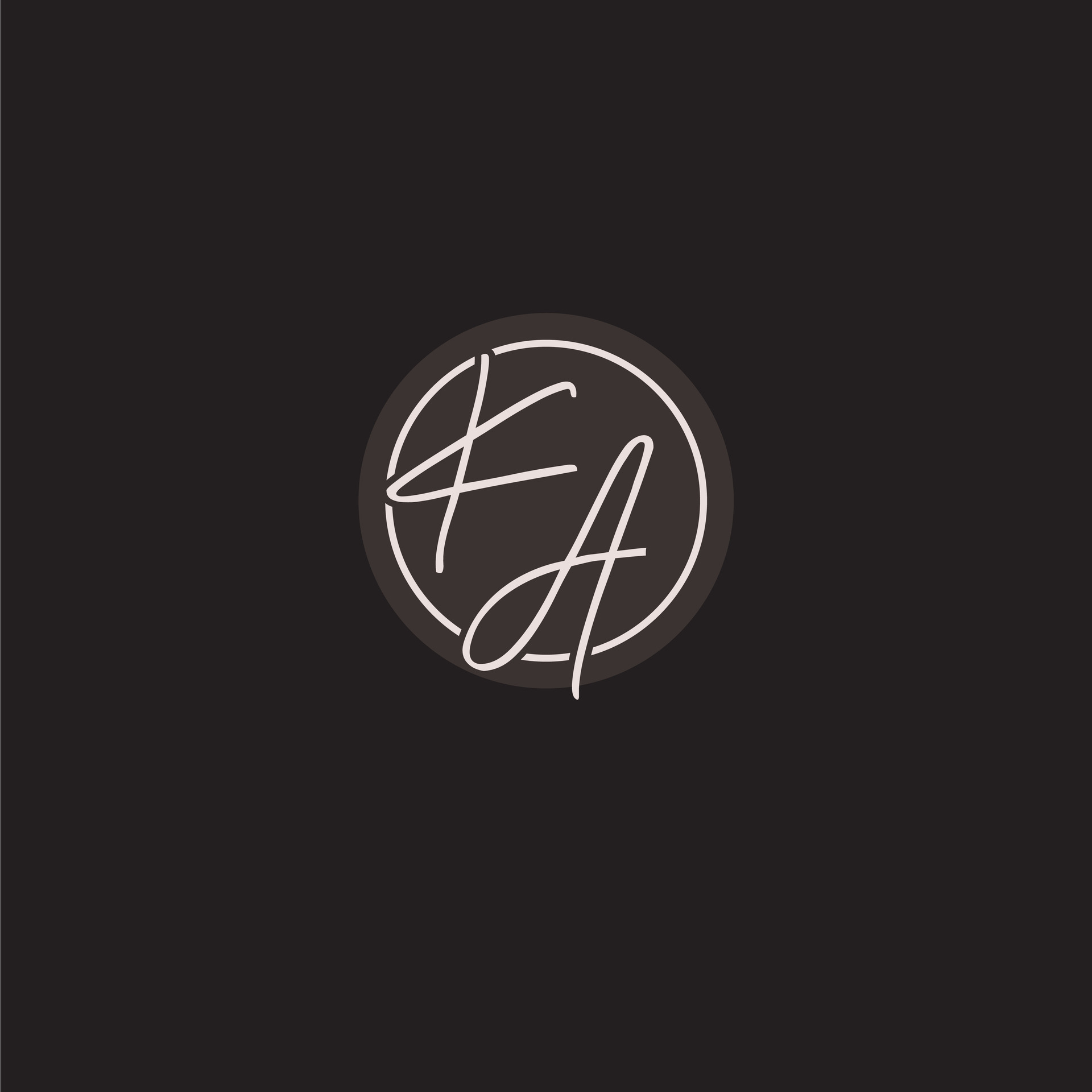 Initials KA logo monogram with simple circle line style 28106431 Vector ...