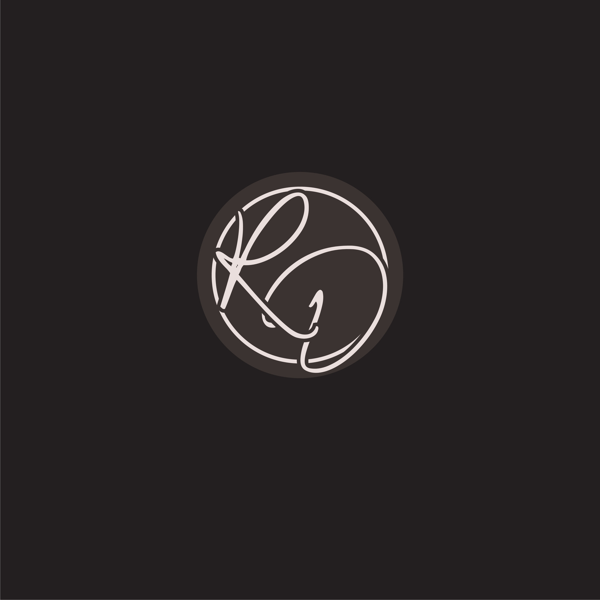 Initials RD logo monogram with simple circle line style 28106608 Vector ...