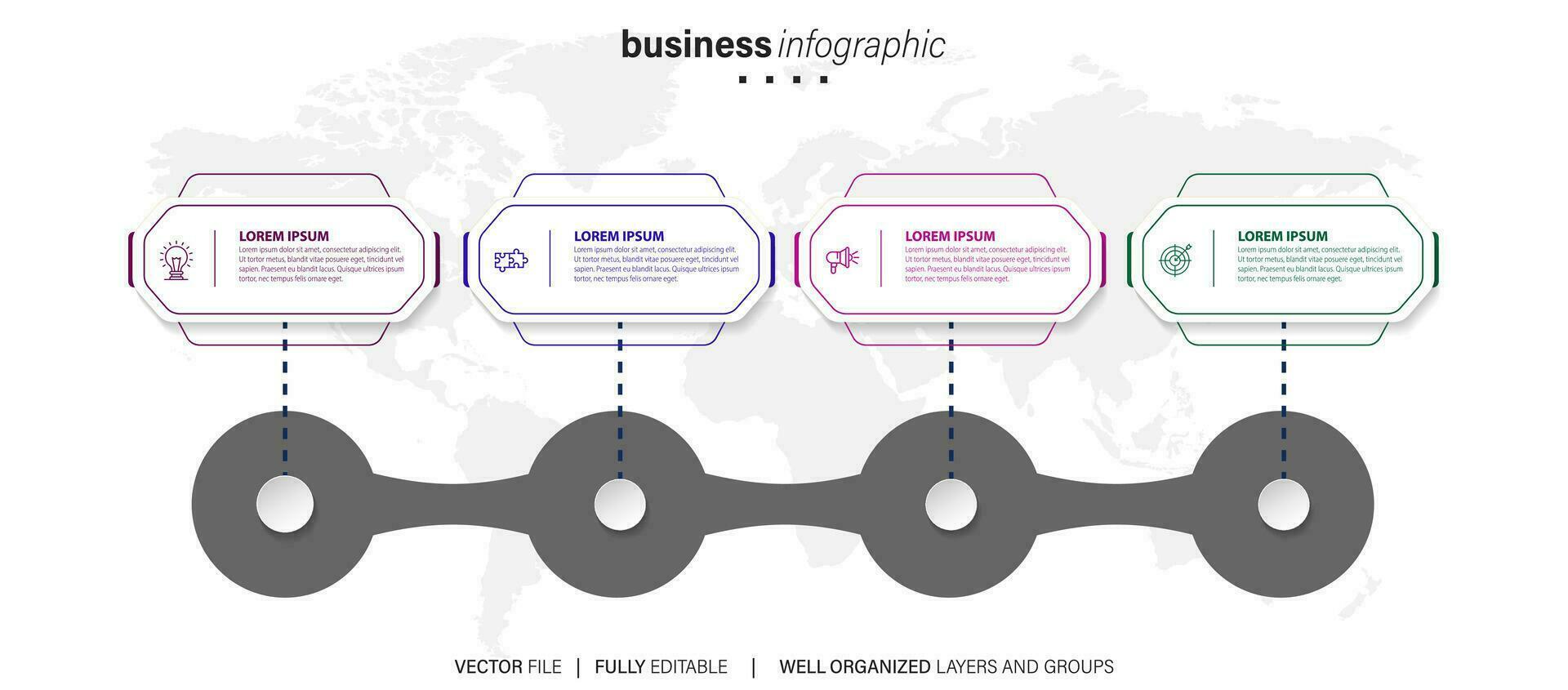 Colorful statistics or economy concept infographic charts set. Business design elements for presentation slide templates. For corporate report, advertising, leaflet layout and poster design. vector