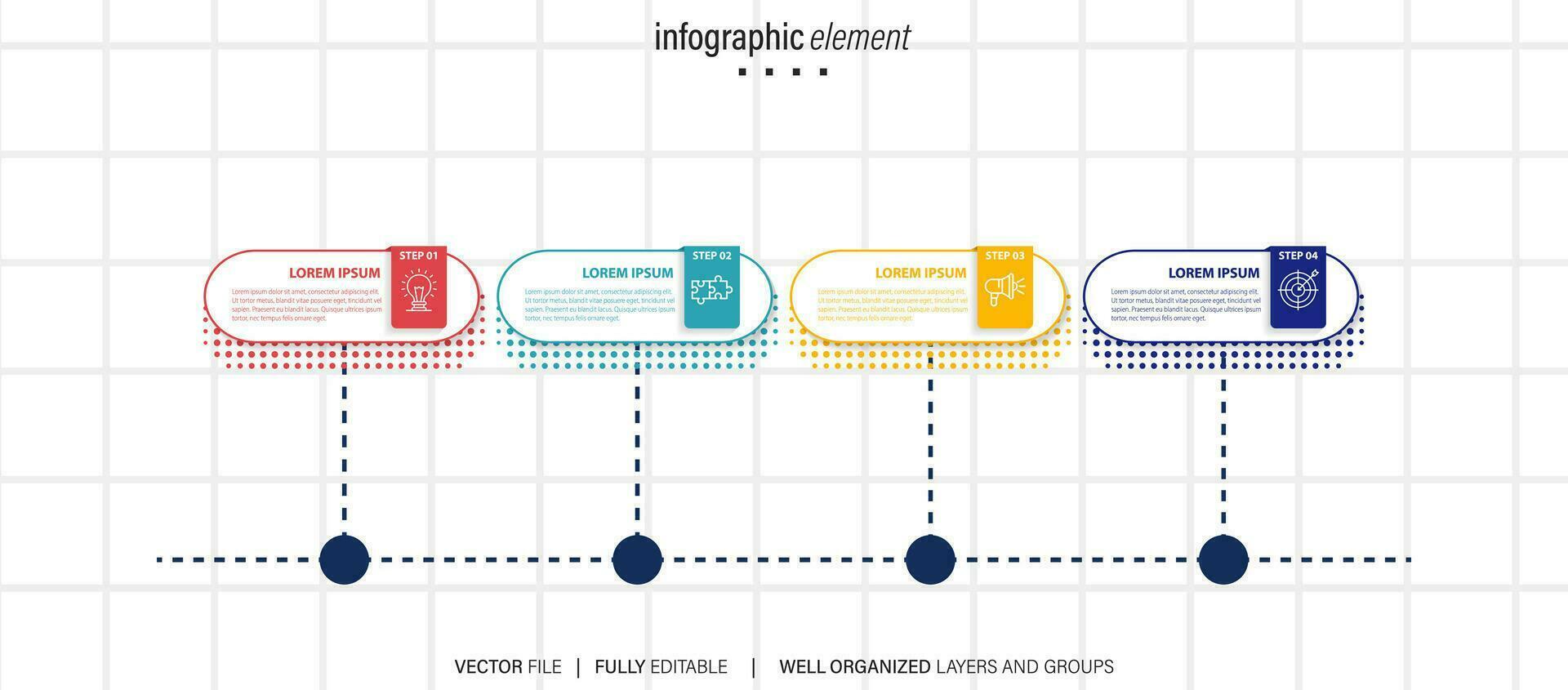 Best infographic templates. Presentation slides set. Circle diagrams, timelines, light bulb, puzzle brain head, brush stroke banners. Medicine, education, ecology, business infographics. vector