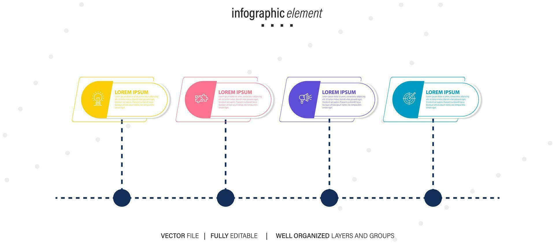 Best infographic templates. Presentation slides set. Circle diagrams, timelines, light bulb, puzzle brain head, brush stroke banners. Medicine, education, ecology, business infographics. vector