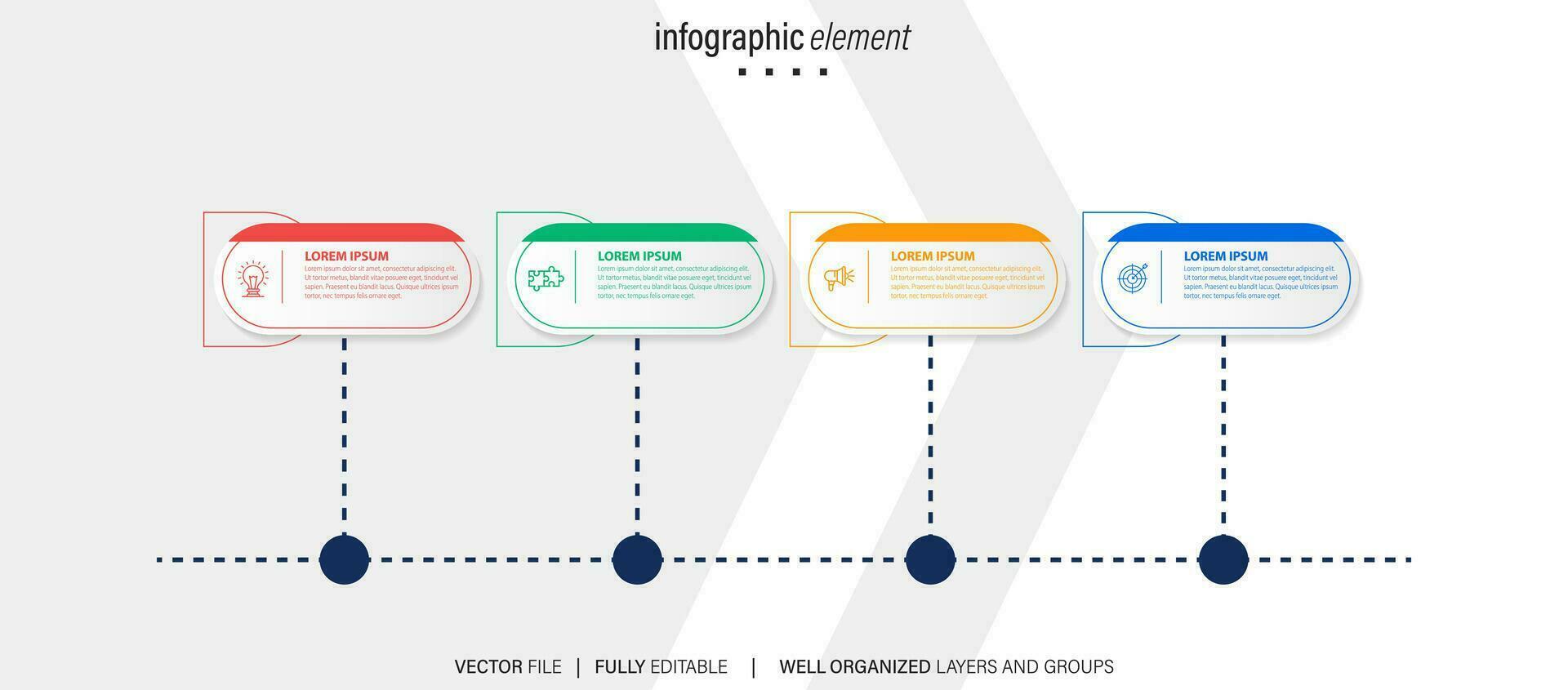 Best infographic templates. Presentation slides set. Circle diagrams, timelines, light bulb, puzzle brain head, brush stroke banners. Medicine, education, ecology, business infographics. vector