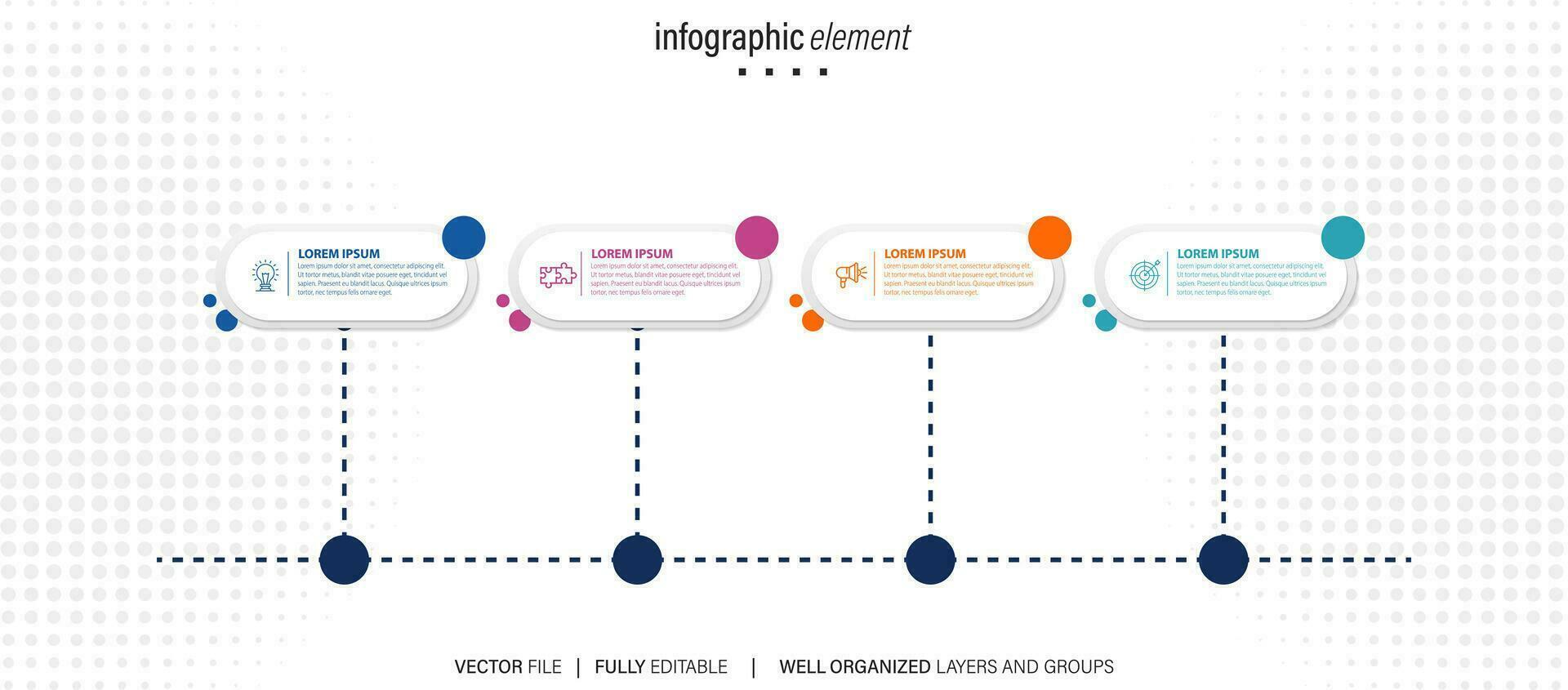 Best infographic templates. Presentation slides set. Circle diagrams, timelines, light bulb, puzzle brain head, brush stroke banners. Medicine, education, ecology, business infographics. vector