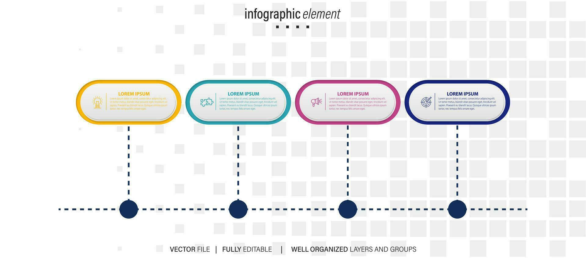 Best infographic templates. Presentation slides set. Circle diagrams, timelines, light bulb, puzzle brain head, brush stroke banners. Medicine, education, ecology, business infographics. vector