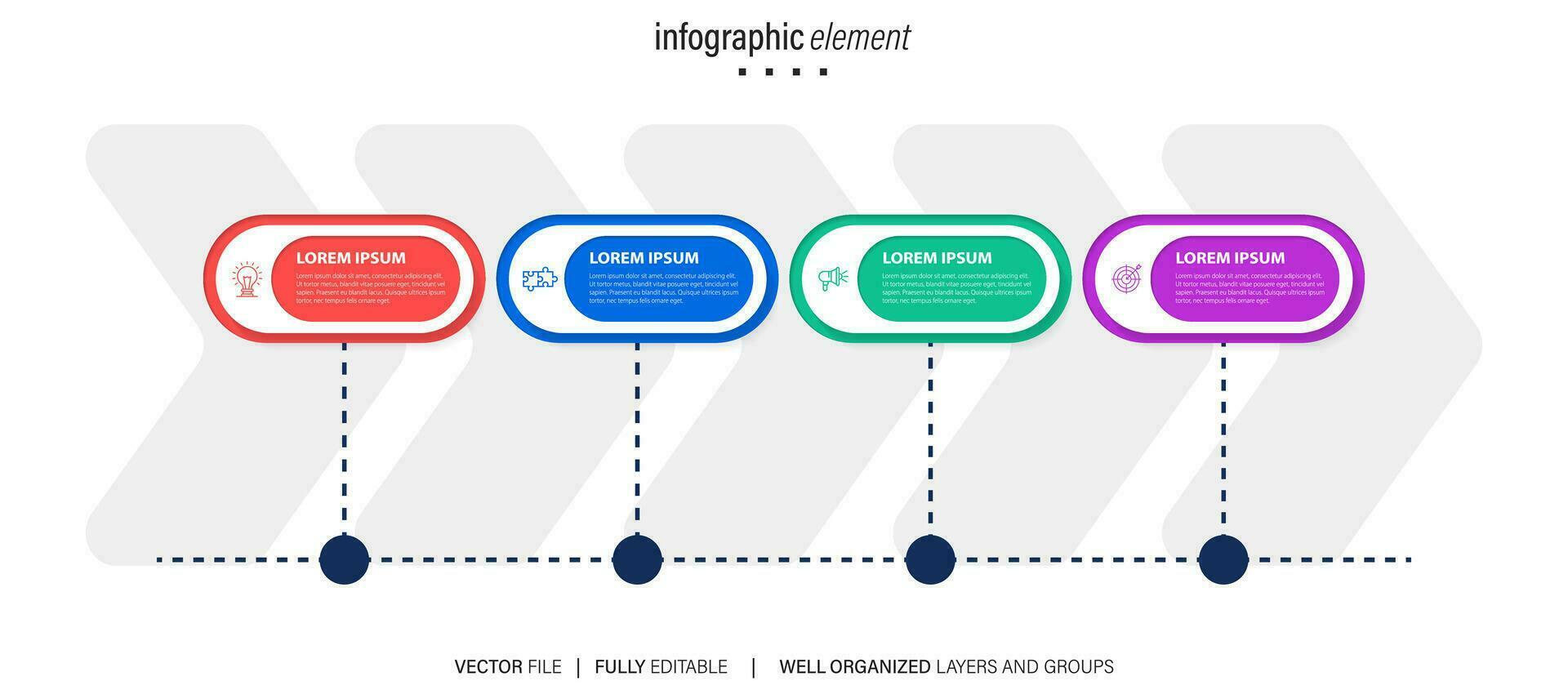 Best infographic templates. Presentation slides set. Circle diagrams, timelines, light bulb, puzzle brain head, brush stroke banners. Medicine, education, ecology, business infographics. vector