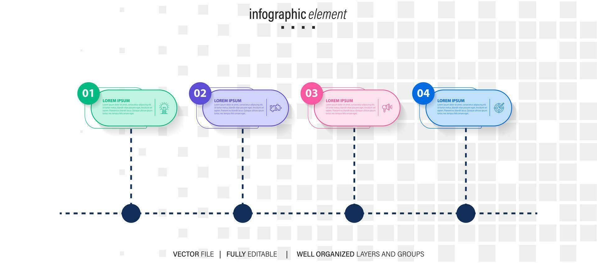 Best infographic templates. Presentation slides set. Circle diagrams, timelines, light bulb, puzzle brain head, brush stroke banners. Medicine, education, ecology, business infographics. vector