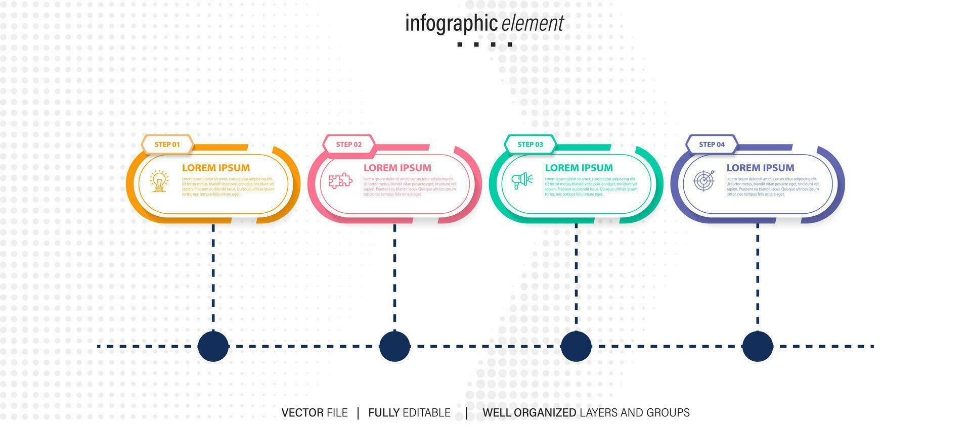 Best infographic templates. Presentation slides set. Circle diagrams, timelines, light bulb, puzzle brain head, brush stroke banners. Medicine, education, ecology, business infographics. vector
