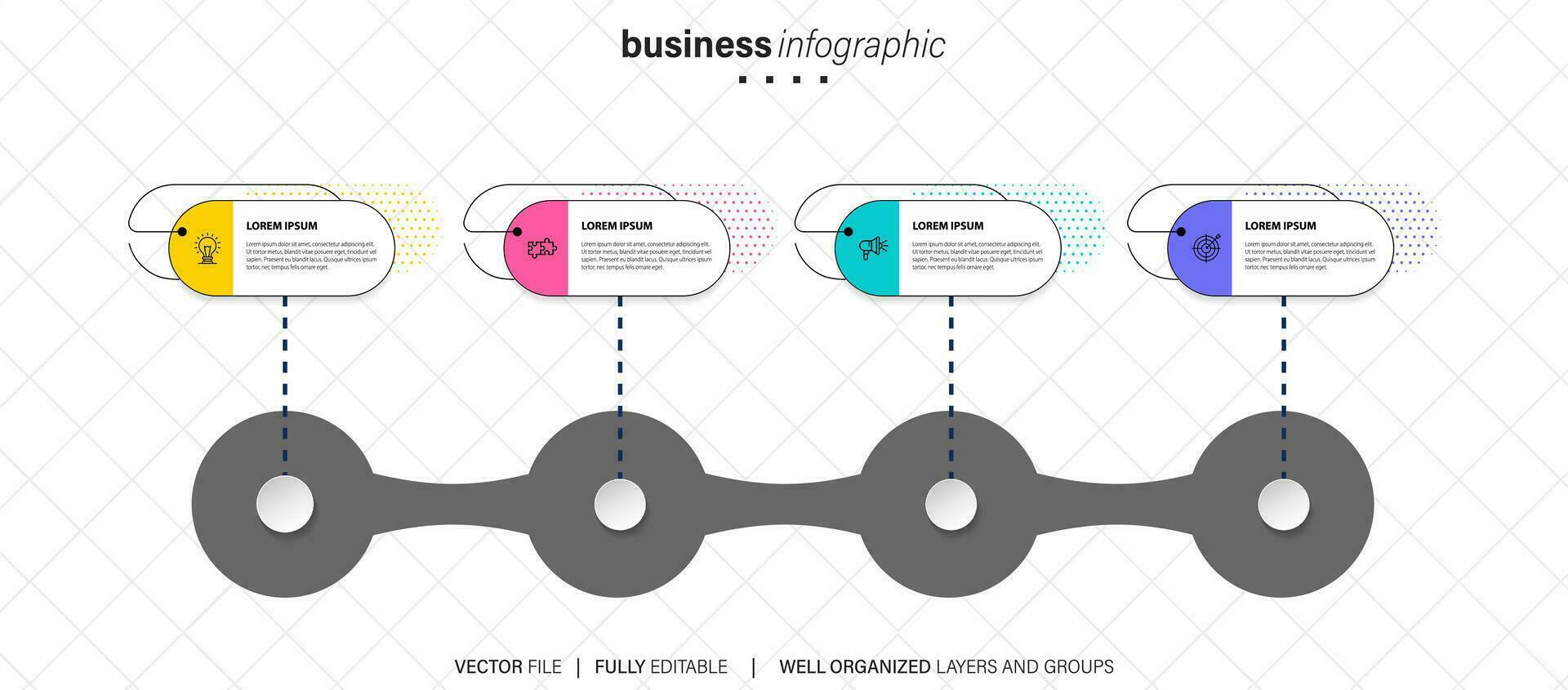 Abstract white, gray presentation slides. Modern brochure cover design. Fancy info banner frame. Creative infographic elements set. Urban city font. Vector title sheet model. Ad flyer style template