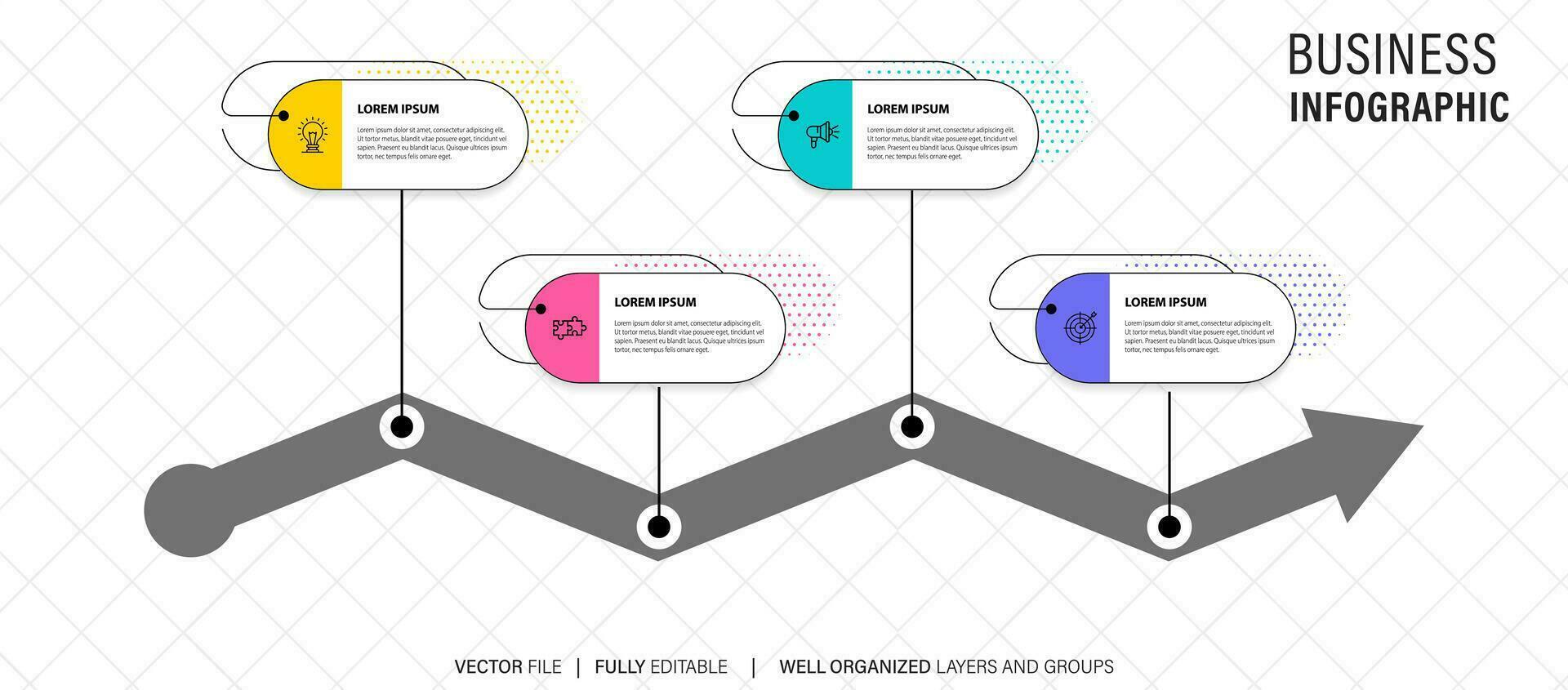 Best infographic templates. Presentation slides set. Circle diagrams, timelines, light bulb, puzzle brain head, brush stroke banners. Medicine, education, ecology, business infographics. vector