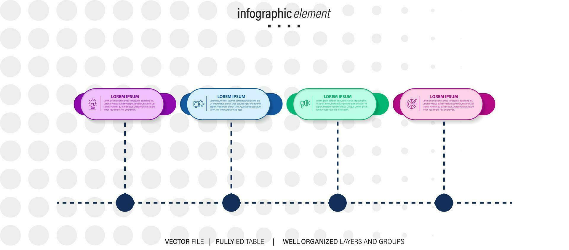 Best infographic templates. Presentation slides set. Circle diagrams, timelines, light bulb, puzzle brain head, brush stroke banners. Medicine, education, ecology, business infographics. vector