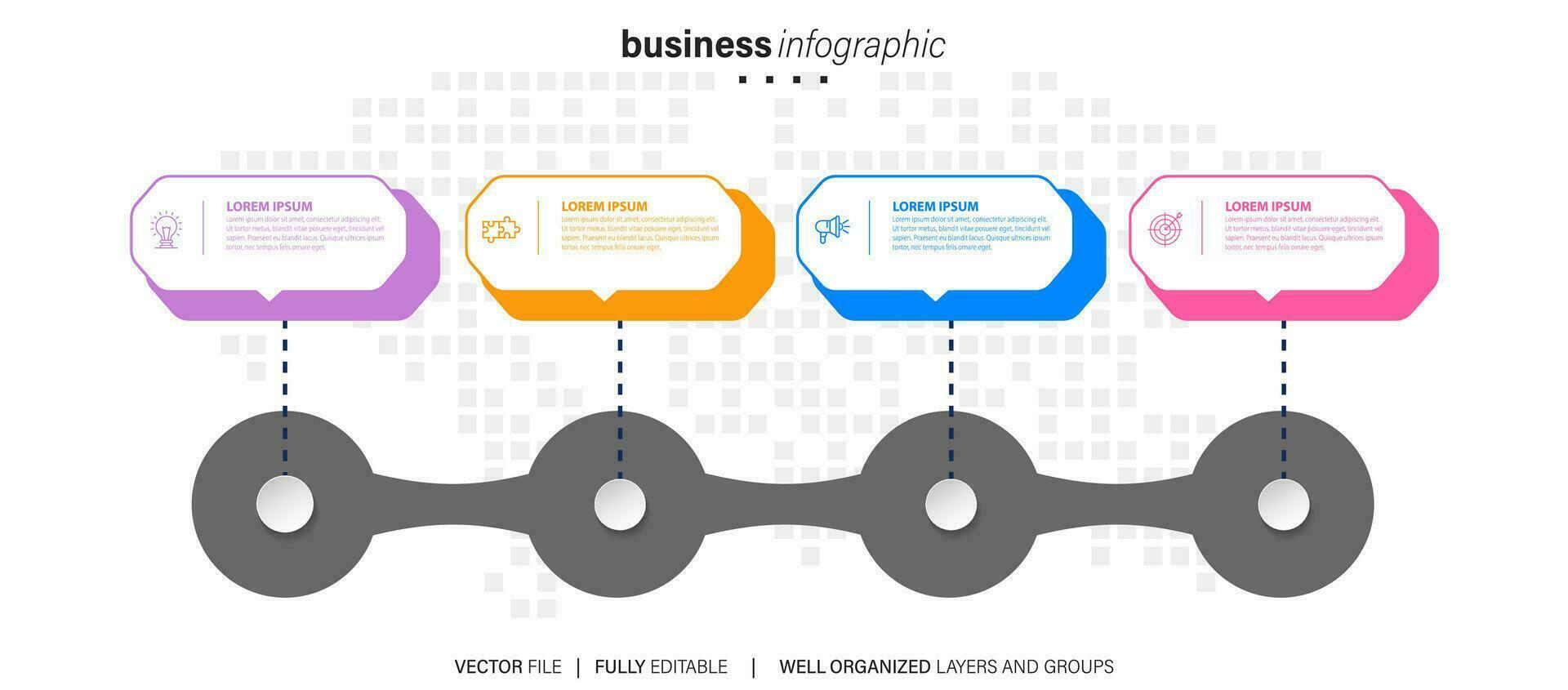 Abstract white, gray presentation slides. Modern brochure cover design. Fancy info banner frame. Creative infographic elements set. Urban city font. Vector title sheet model. Ad flyer style template